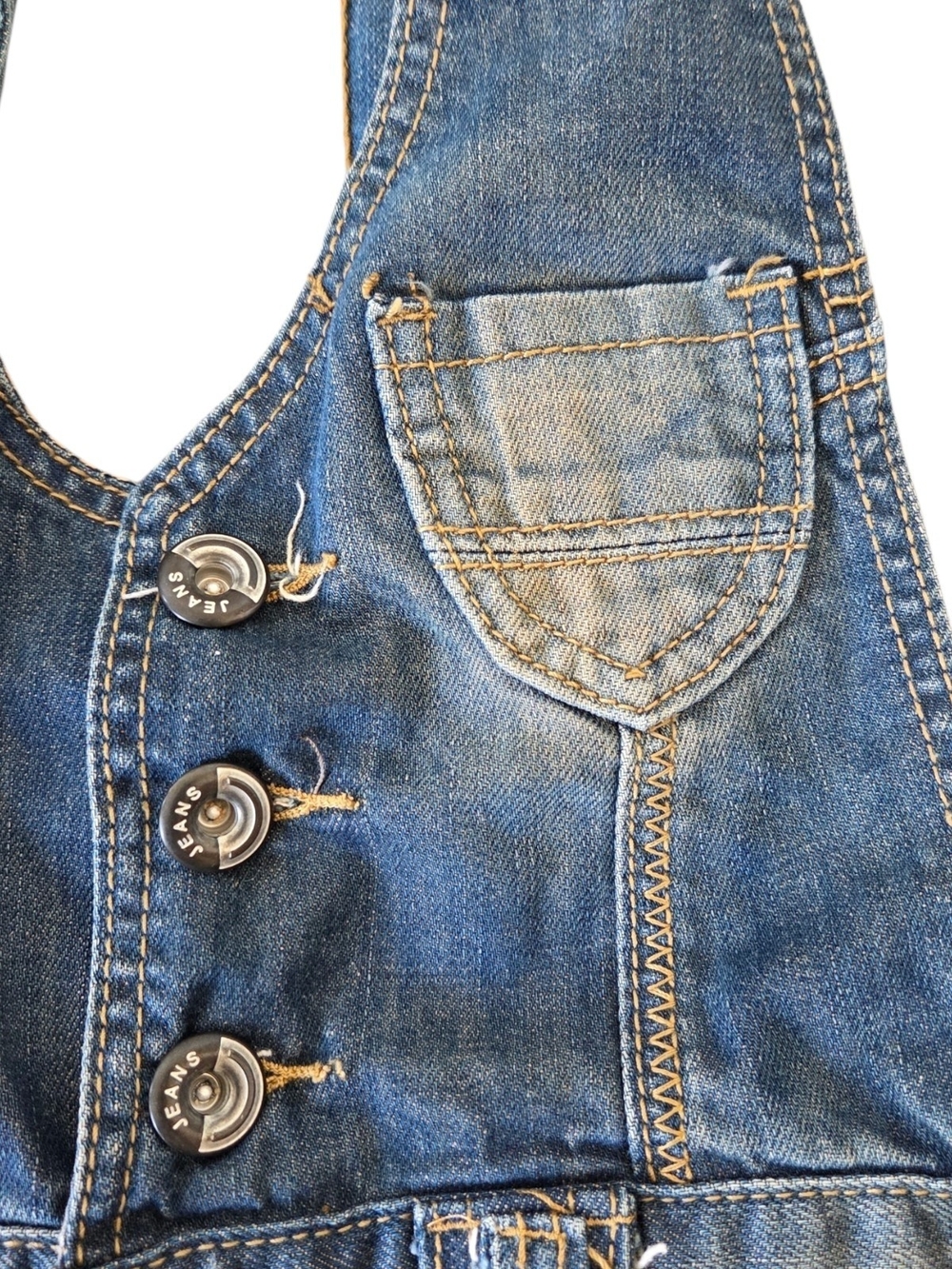 🌟Denim Overall Skirt Dress - Blue - Picture 6 of 8